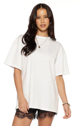 Alba Plain White Tee