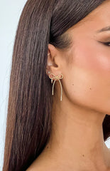 Aurora Gold Bow Earrings