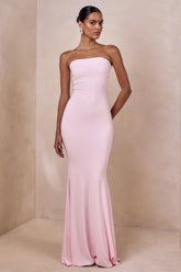 Ceremony | Pink Bandeau Maxi Dress