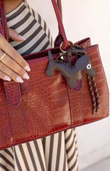 Dachshund Braided Bag Charm