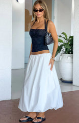 Dorothy White Bubble Hem Skirt