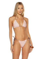 Fitzroy Pink Polka Dot Tie Bikini Bottoms