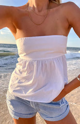 Lindsay Light Wash Denim Shorts
