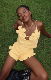 Petal Yellow Shorts