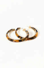 Rufus Tort Resin Hoop Earrings