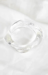Zantie Clear Resin Square Bangle