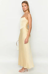 Heartbeat Yellow Maxi Dress