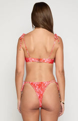 9.0 Swim Bianca Pink Floral Bikini Top