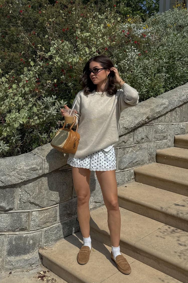 Arnie White Polka Dot Shorts