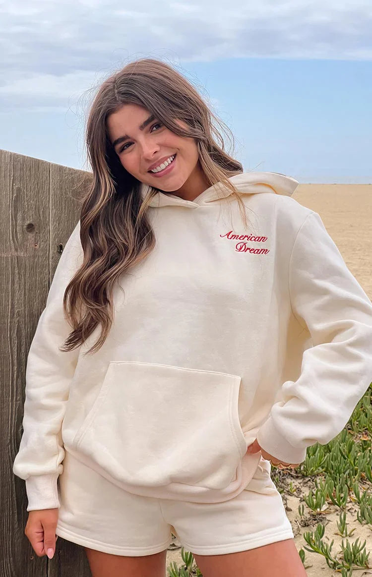 Beginning Cream American Dream Hoodie