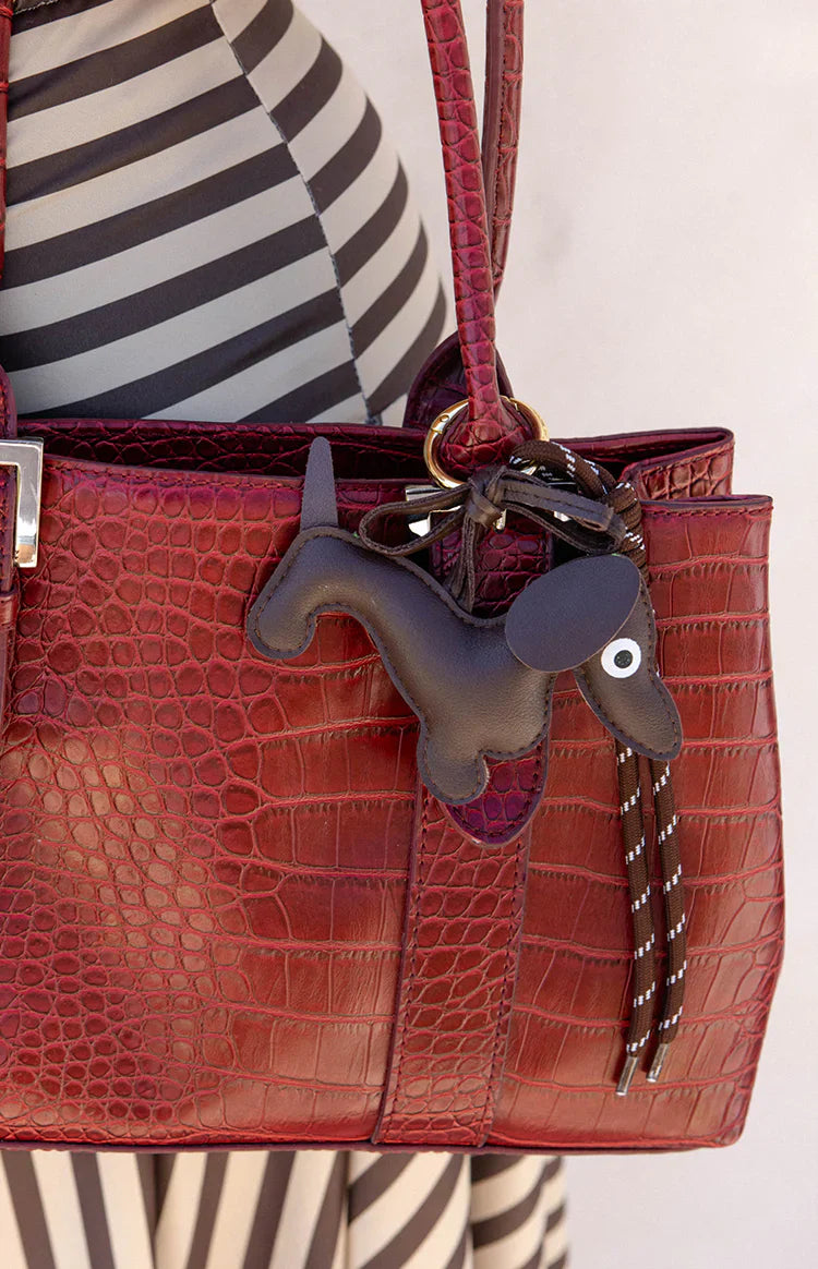 Dachshund Braided Bag Charm