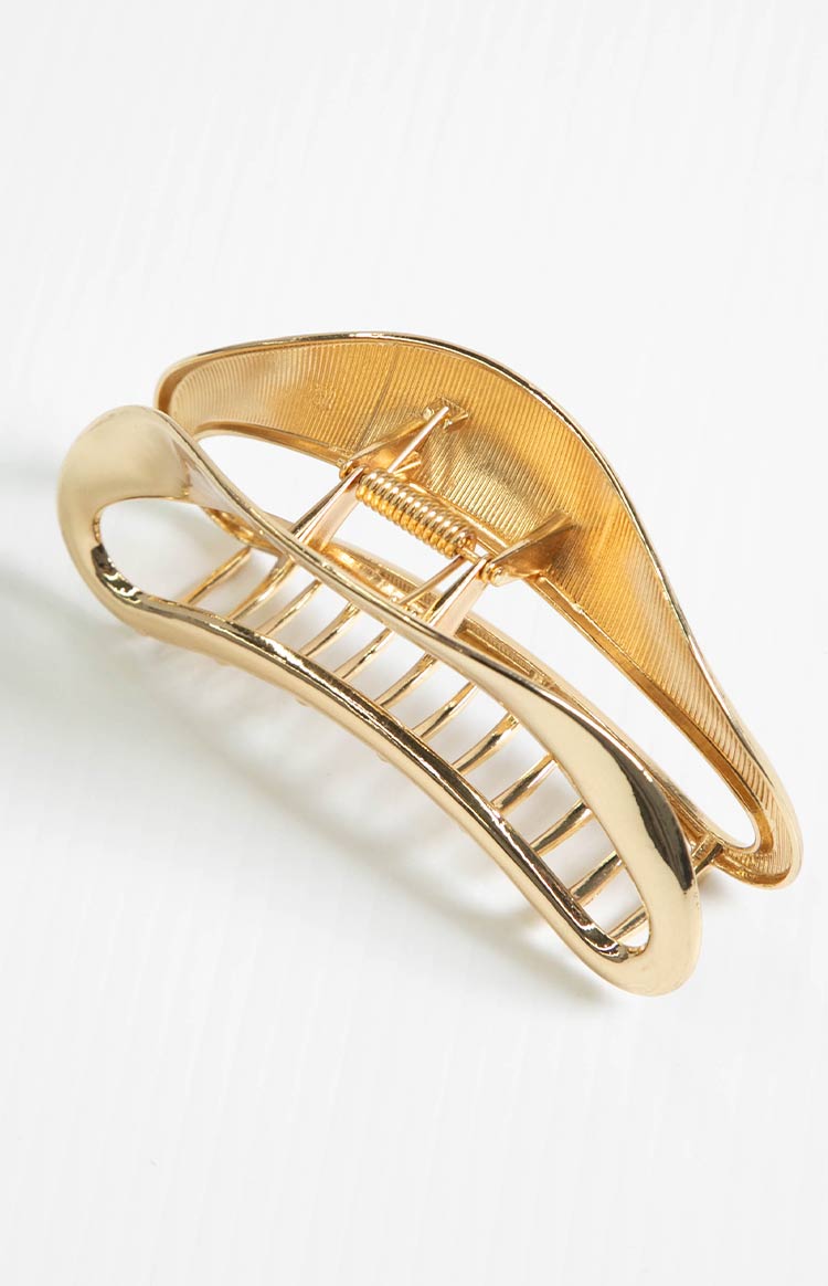 Delva Gold Hollow Claw Clip (FREE over $100)