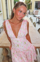 Effie Pink Floral Mini Dress