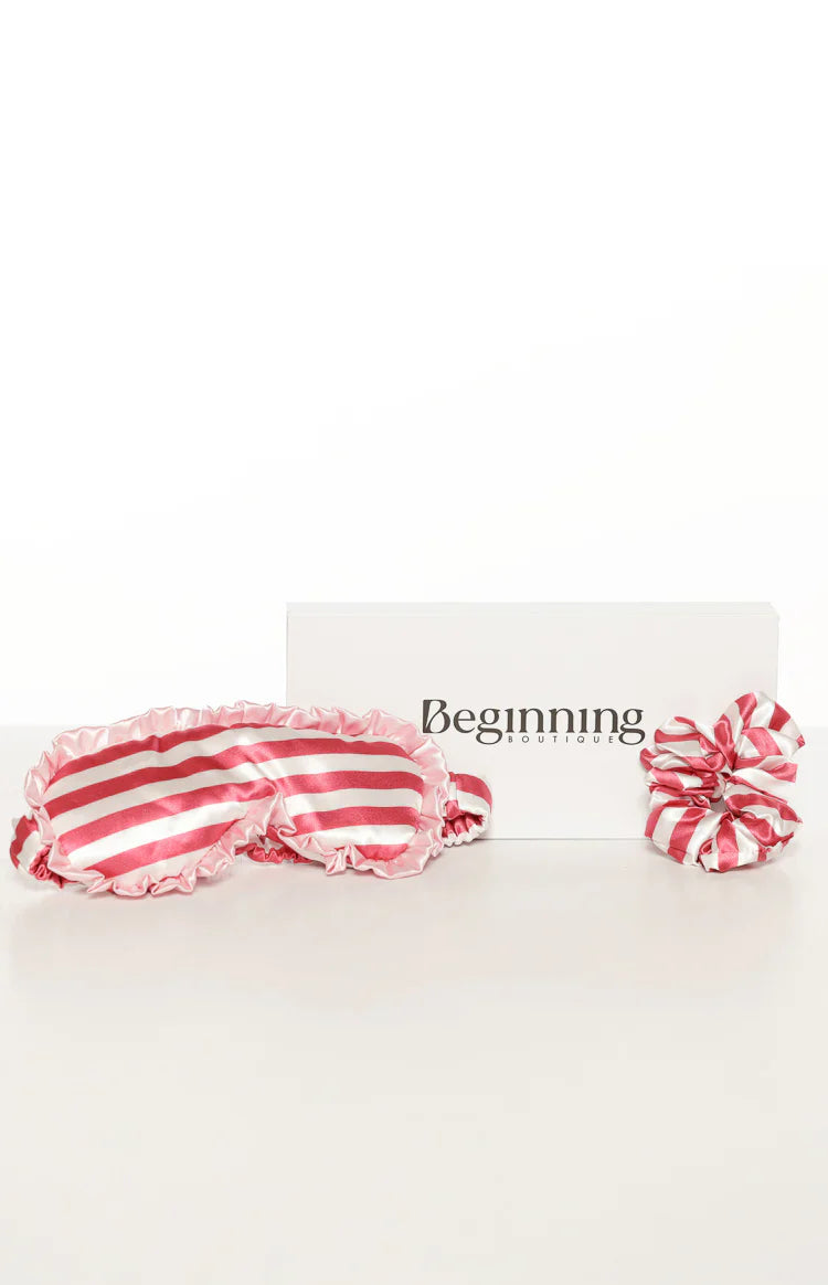 Georgina Eye Mask and Scrunchie Satin Set