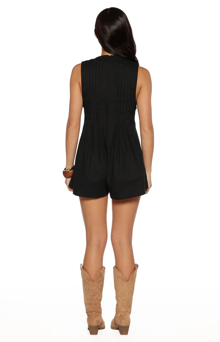 Hector Black Playsuit