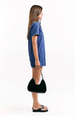 Lachie Dark Wash Denim Mini Dress