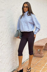 Lee Blue Stripe Funnel Neck Jacket