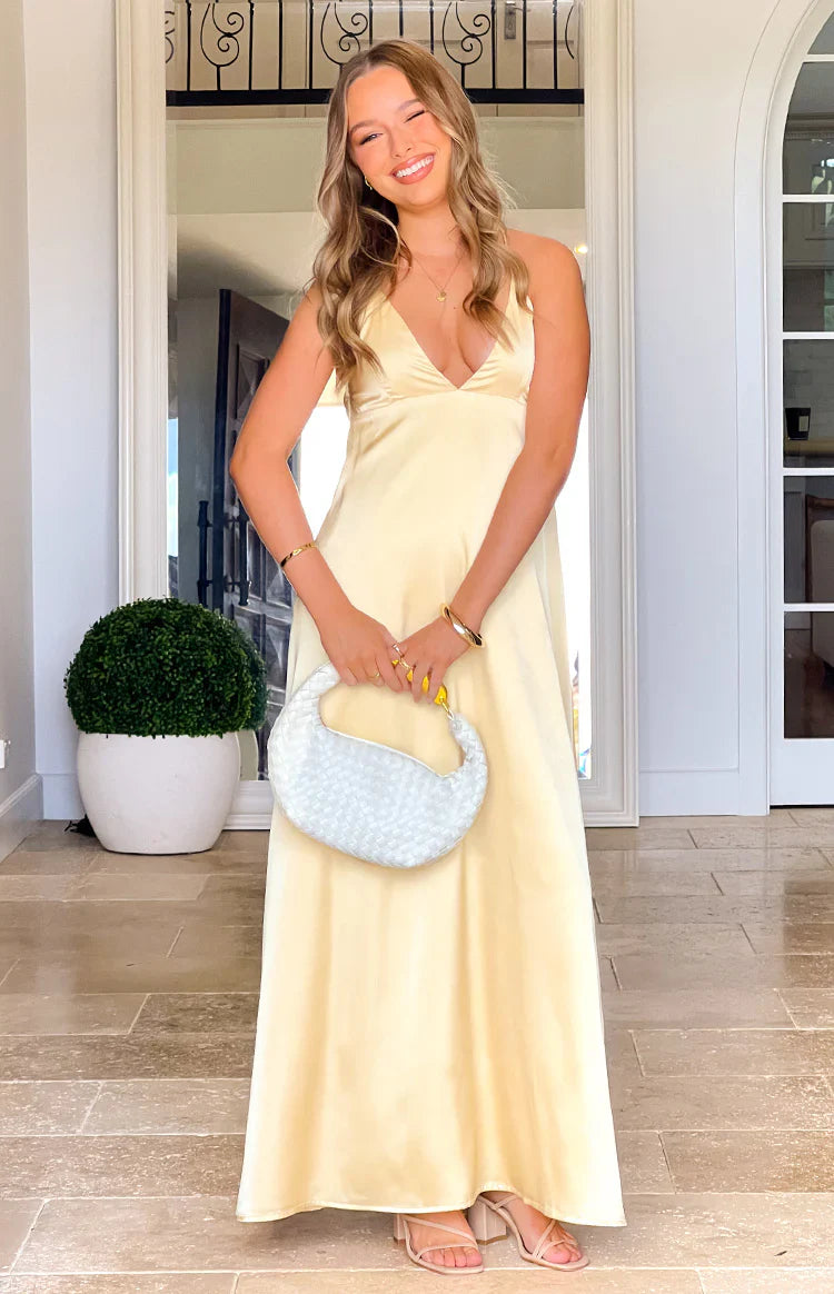 Nakita Yellow Maxi Dress