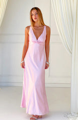 Oden Light Pink Formal Maxi Dress