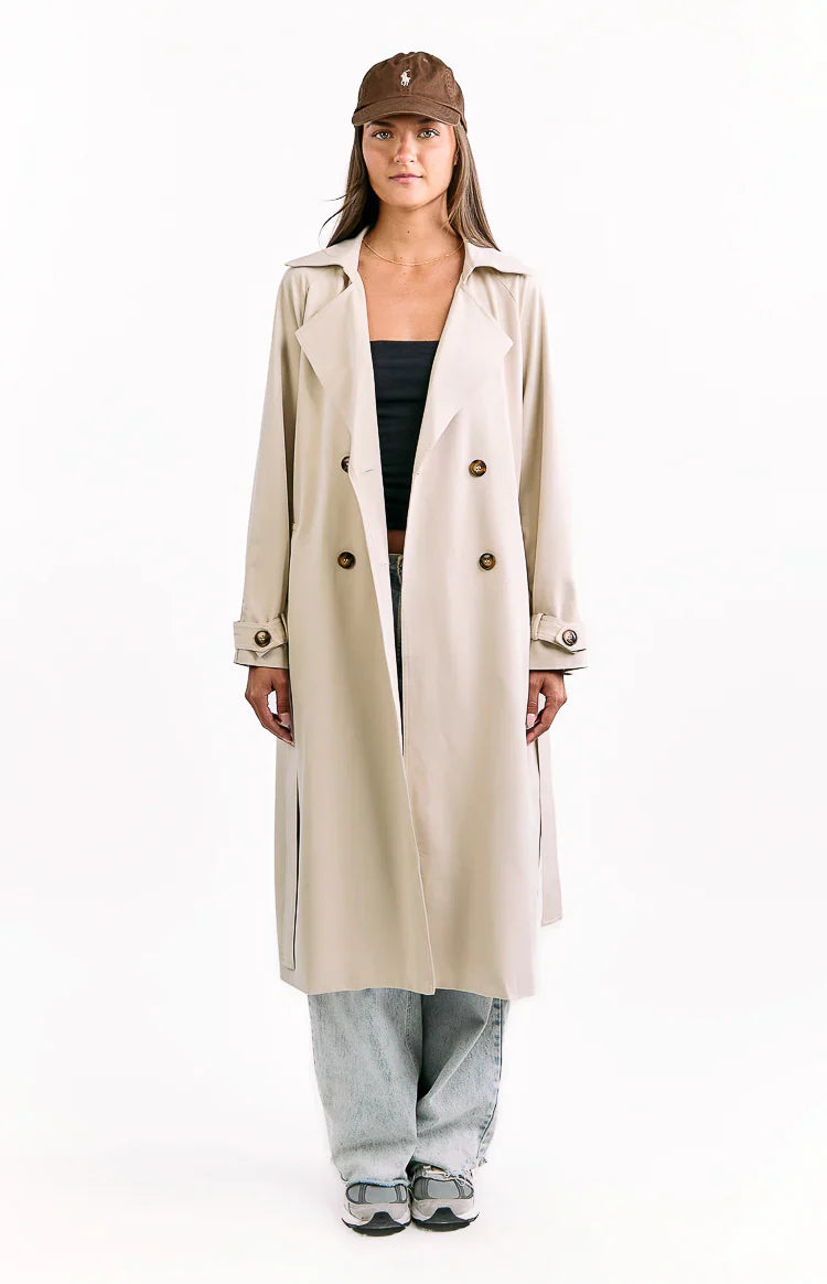 Orla Cream Belted Trench Coat