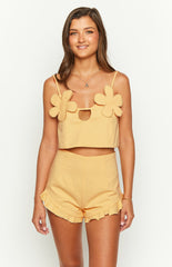 Petal Yellow Shorts