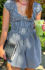Raldo Black Gingham Playsuit