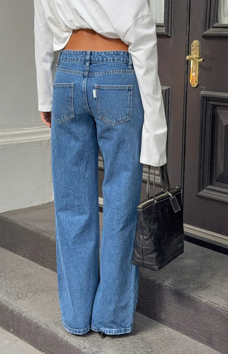 Roxie Mid Wash Ripped Jeans