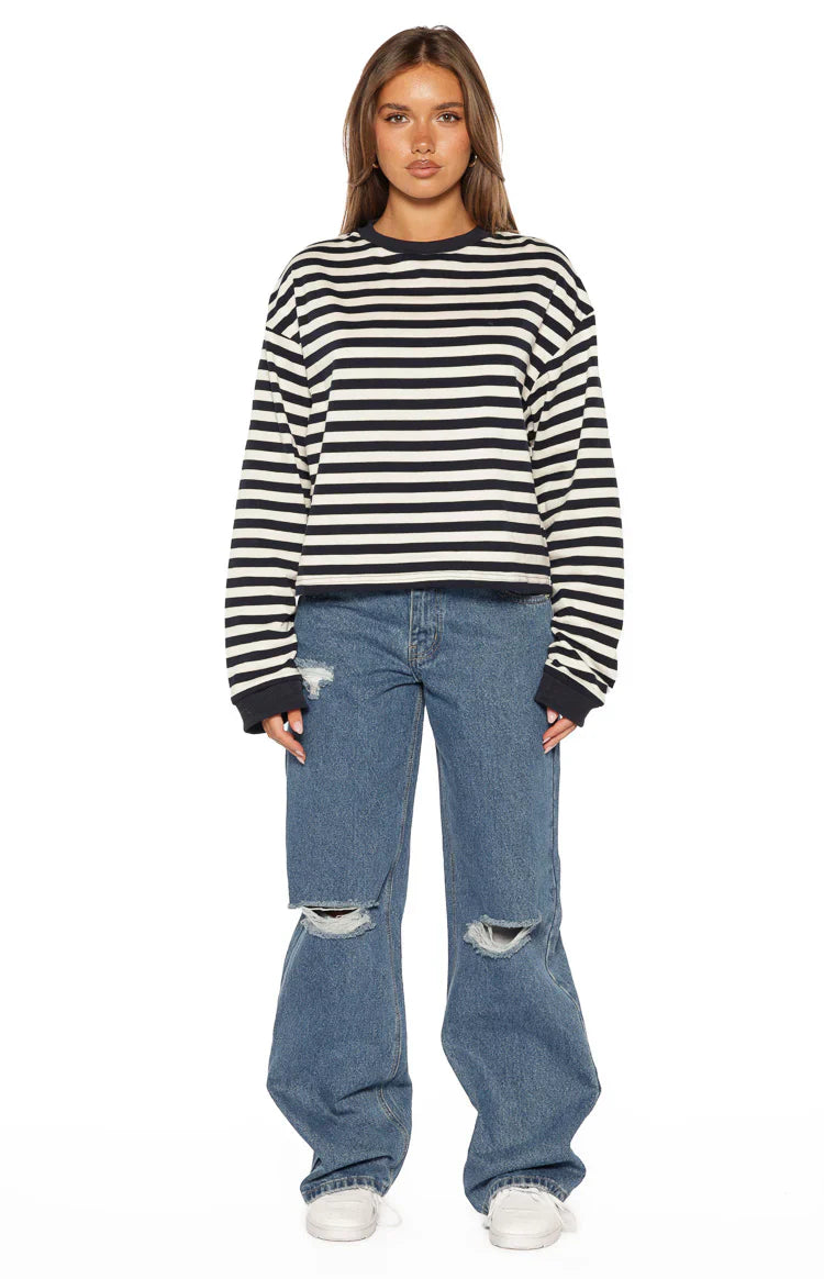 Roxie Mid Wash Ripped Jeans