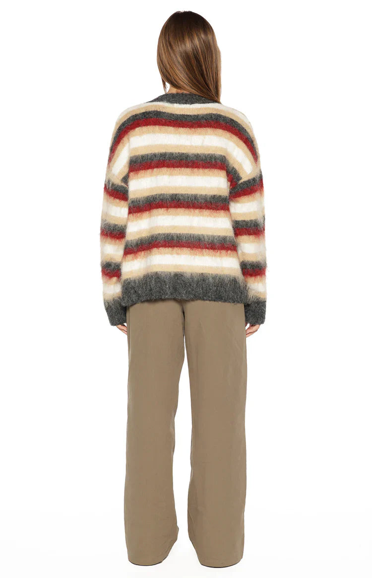 Sicily Multi Stripe Oversized Sweater