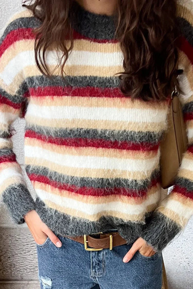 Sicily Multi Stripe Oversized Sweater