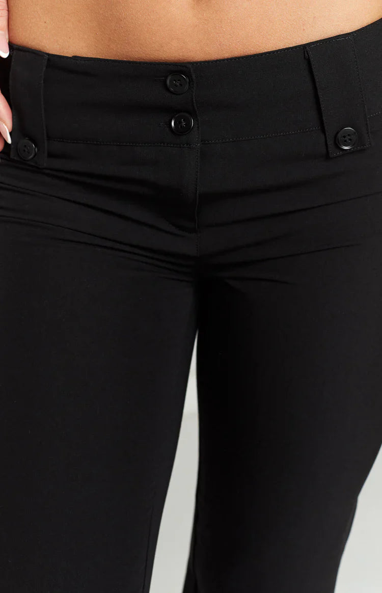 Vice Black Low Waist Pant
