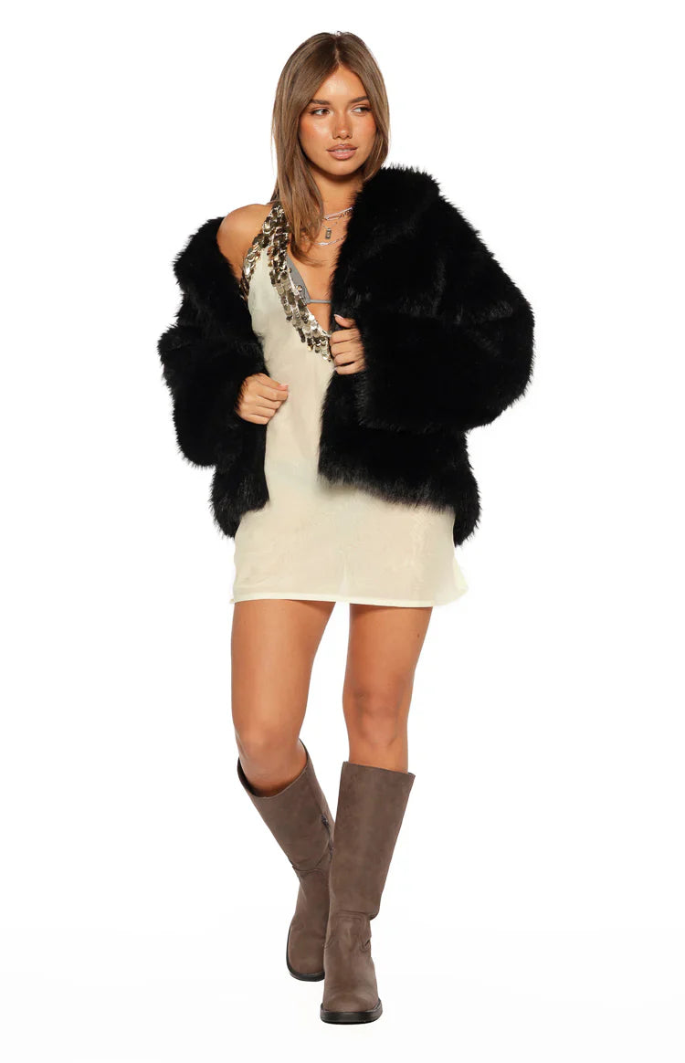 Westgate White Sequin Trim Mini Dress