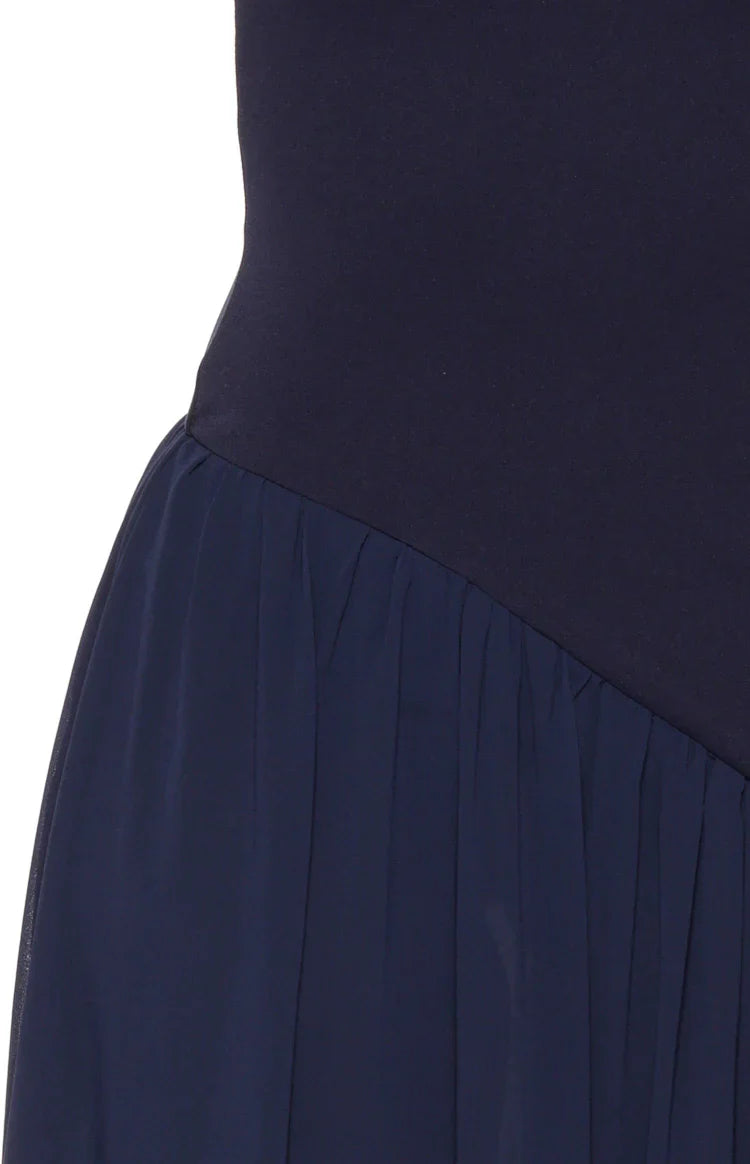 Zelia Strapless Navy Maxi Dress