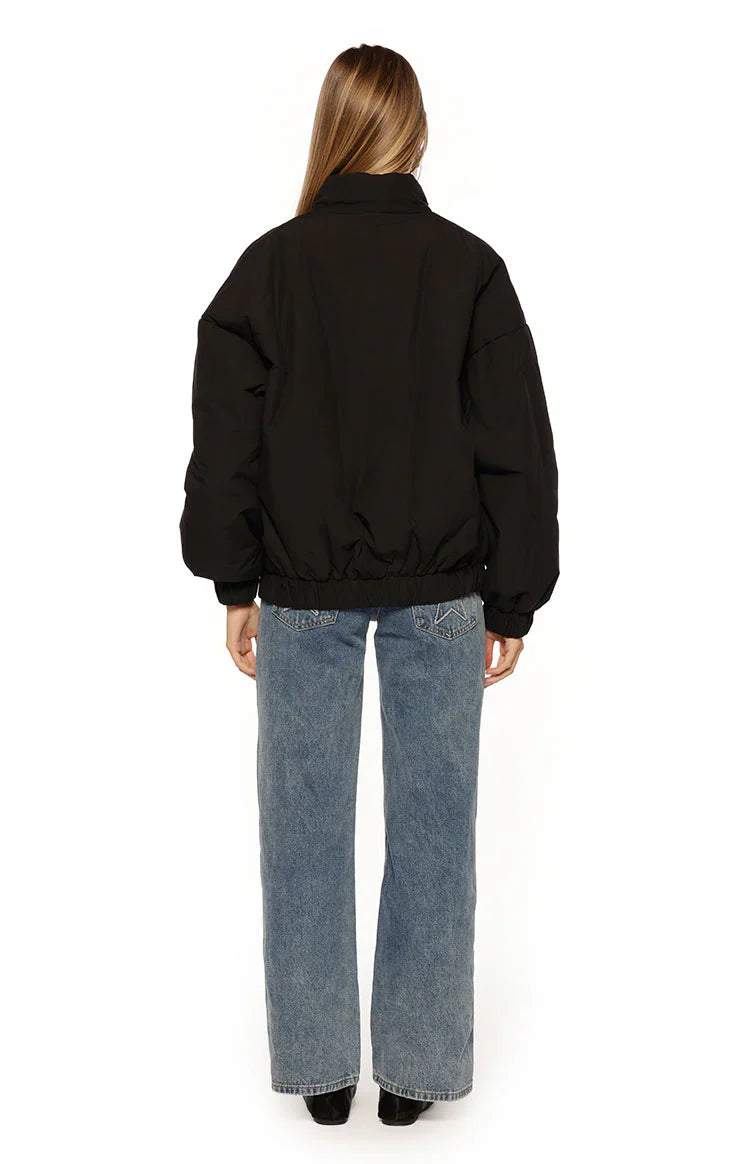 Ace Black Oversized Puffer Jacket