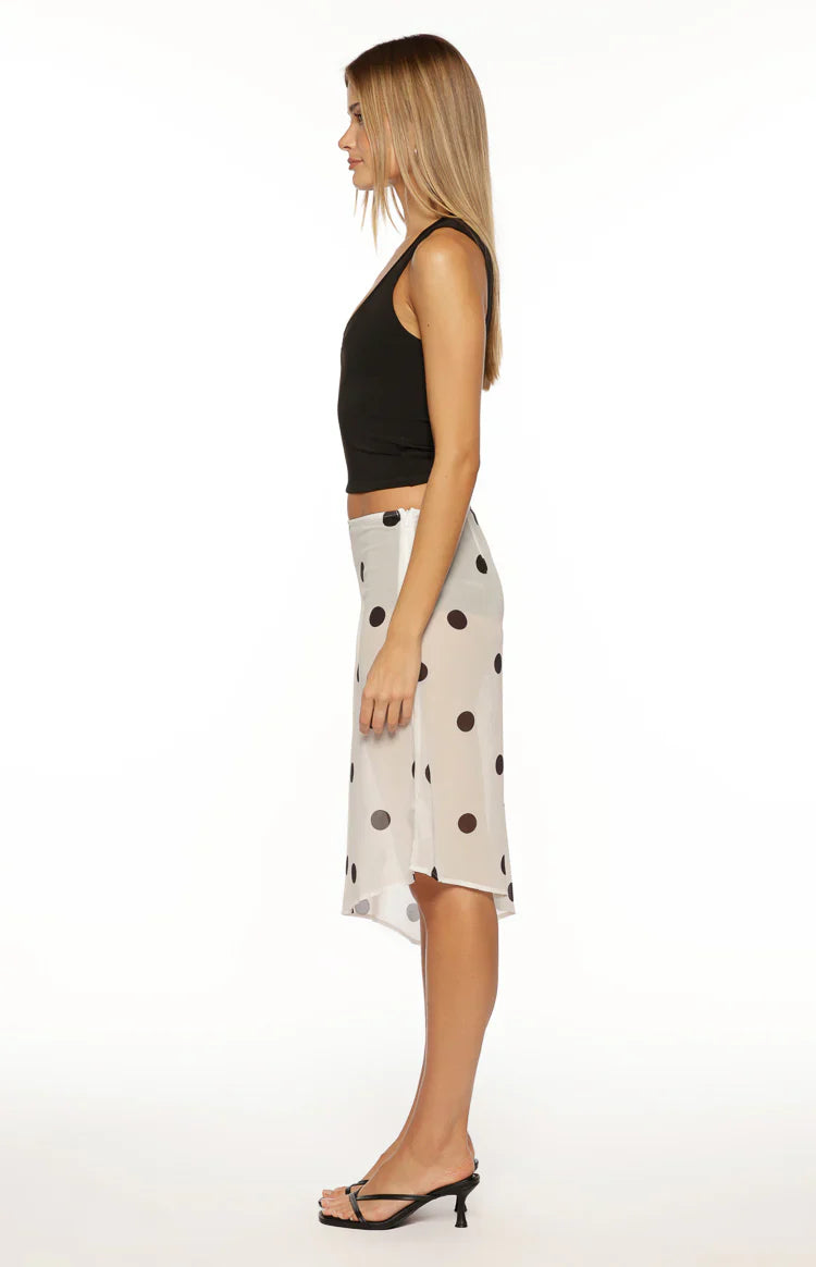 Langley Black V-Neck Tank