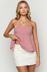 Siletto White Denim Low Rise Mini Skirt