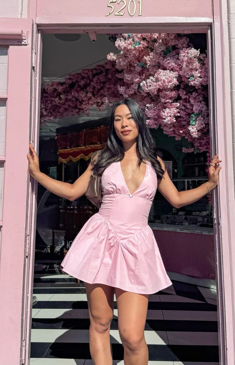 Sonnet Pink Micro Mini Dress